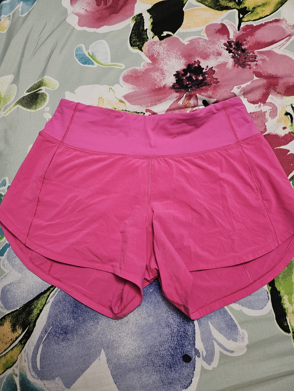 lululemon athletica Vibrant Pink Run/Train Shorts